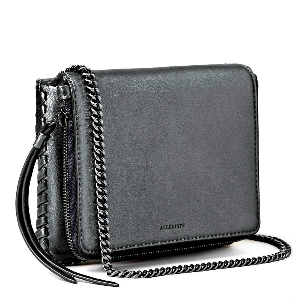 All Saints metallic crossbody